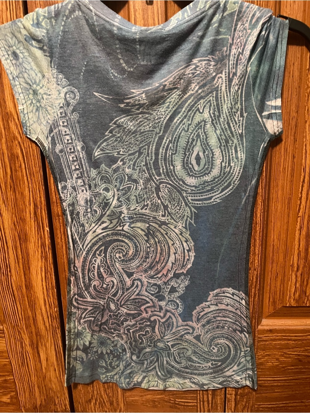 Daytrip Blue Paisley Short Sleeve Tee